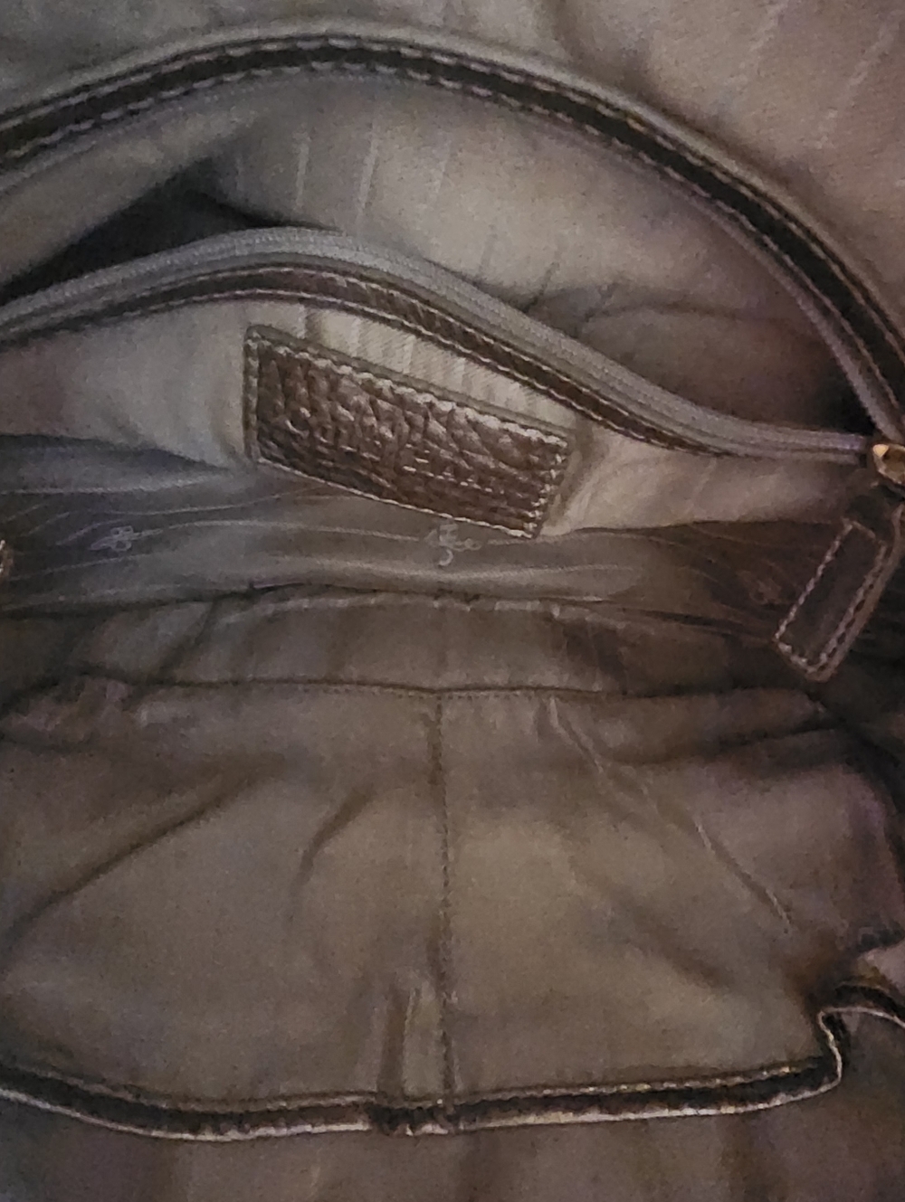 Cole Haan Metallic Pebbled Leather Drawstring Bucket Bag - Picture 4 of 6